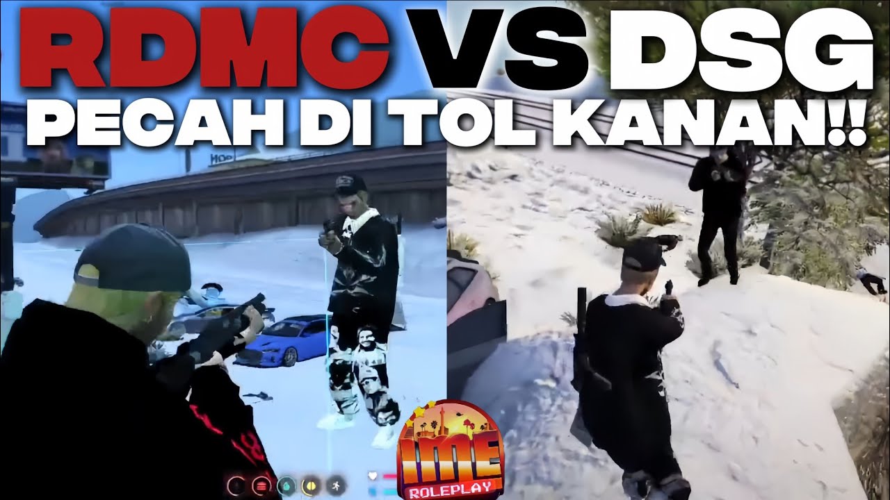 RDMC VS DSG - PECAH DI TOL KANAN!!#rdmc #dsg #imerp #imeroleplay #gta #roleplay