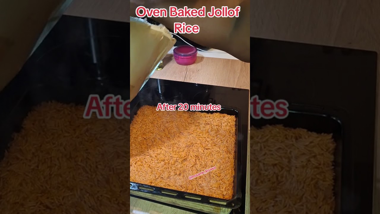 Oven Baked Jollof Rice. 