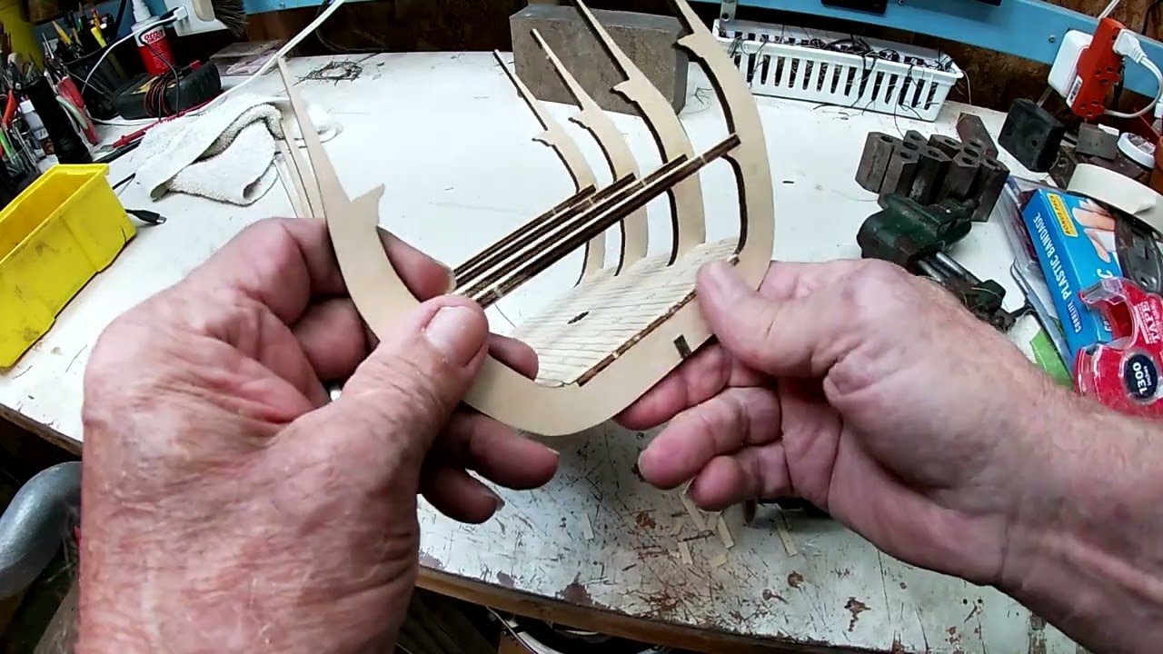 Wooden Model Ship San Francisco build #3