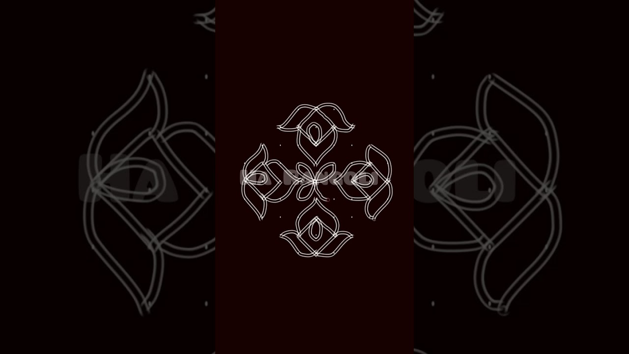 Easy and simple double lined rangoli designs for daily kolam #rangoli #muggulu 