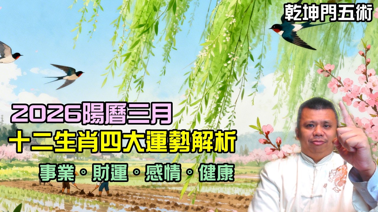 2026陽曆三月十二生肖運勢解析