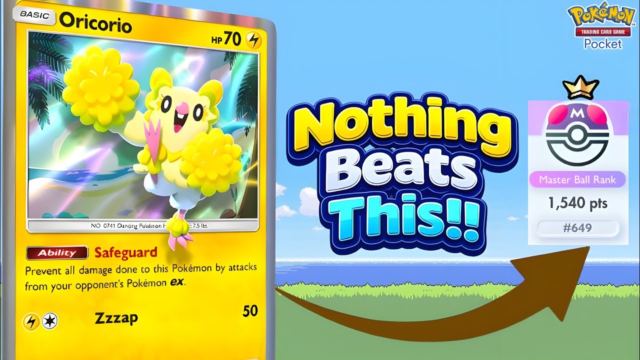 TOP 600!! This NEW AGRESSIVE Oricorio deck DESTROYS RANKED |Pokemon TCG Pocket