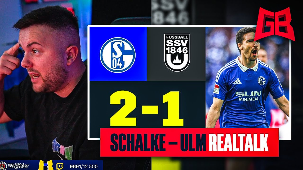 BODENLOSER FUßBALL.. 🫠 GamerBrother REALTALK über SCHALKE - ULM 😬