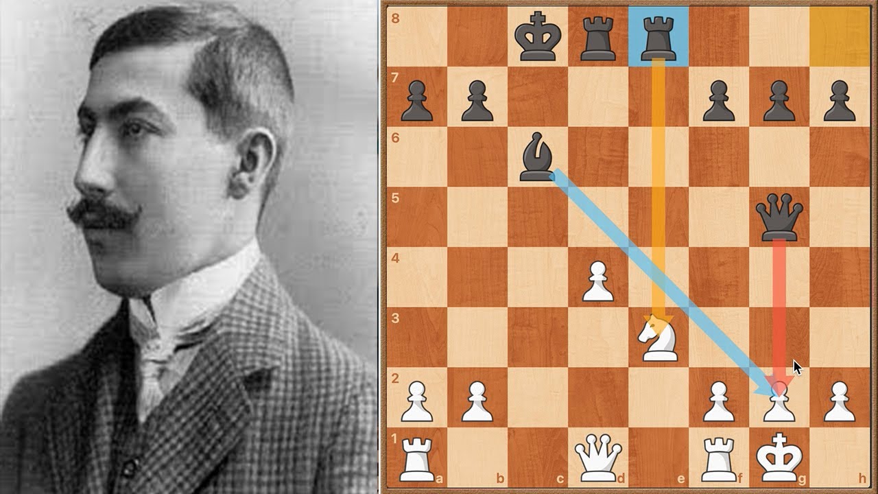 ⚠️ Rubinstein deja en RIDÍCULO a Emanuel Lasker con INFERNAL ataque en Ajedrez