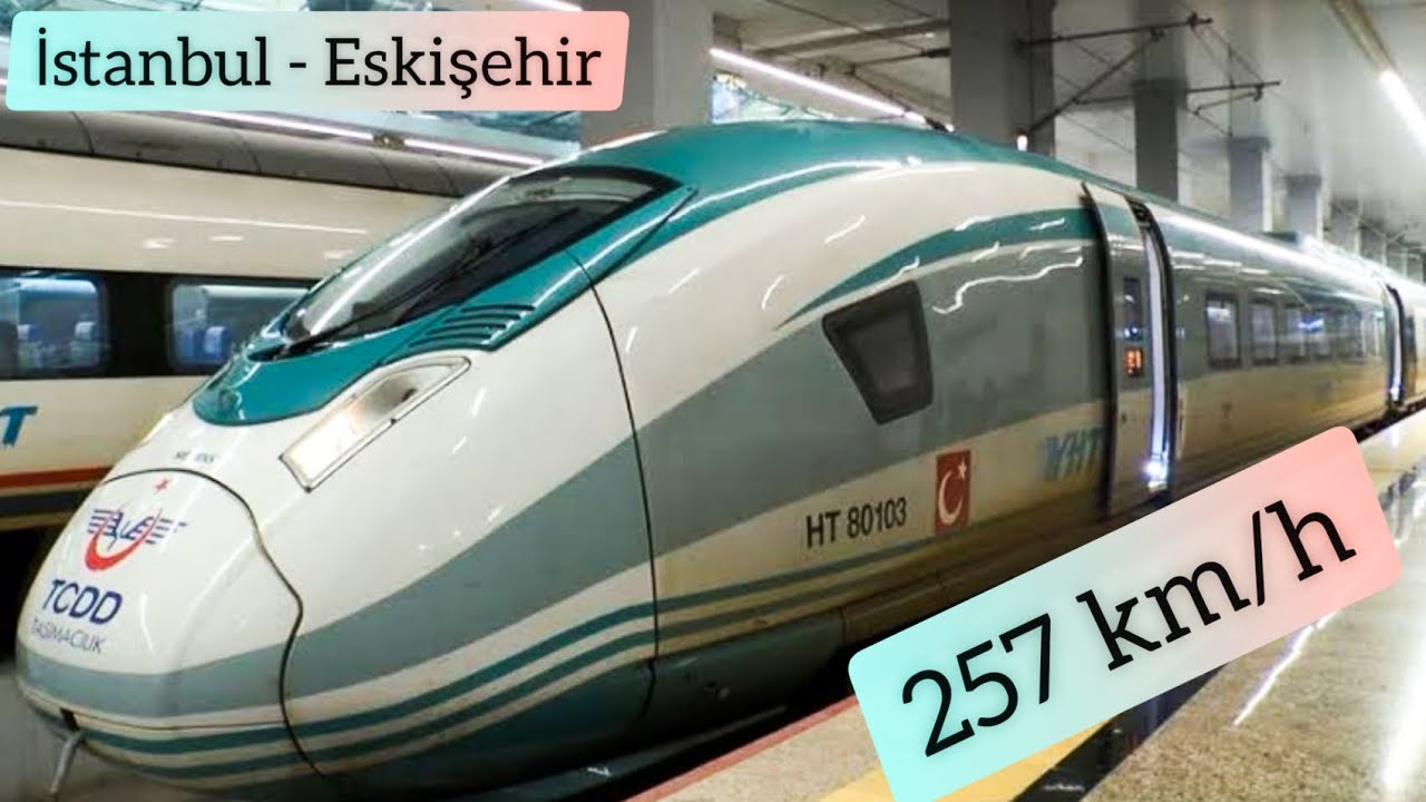 İstanbul - Eskişehir Yüksek Hızlı Tren (YHT) Turkish High-Speed Train from İstanbul to Eskişehir