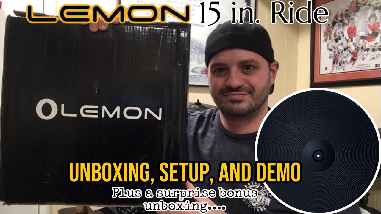 Lemon 15 inch Electronic Ride Cymbal Unboxing, Setup, and Demo