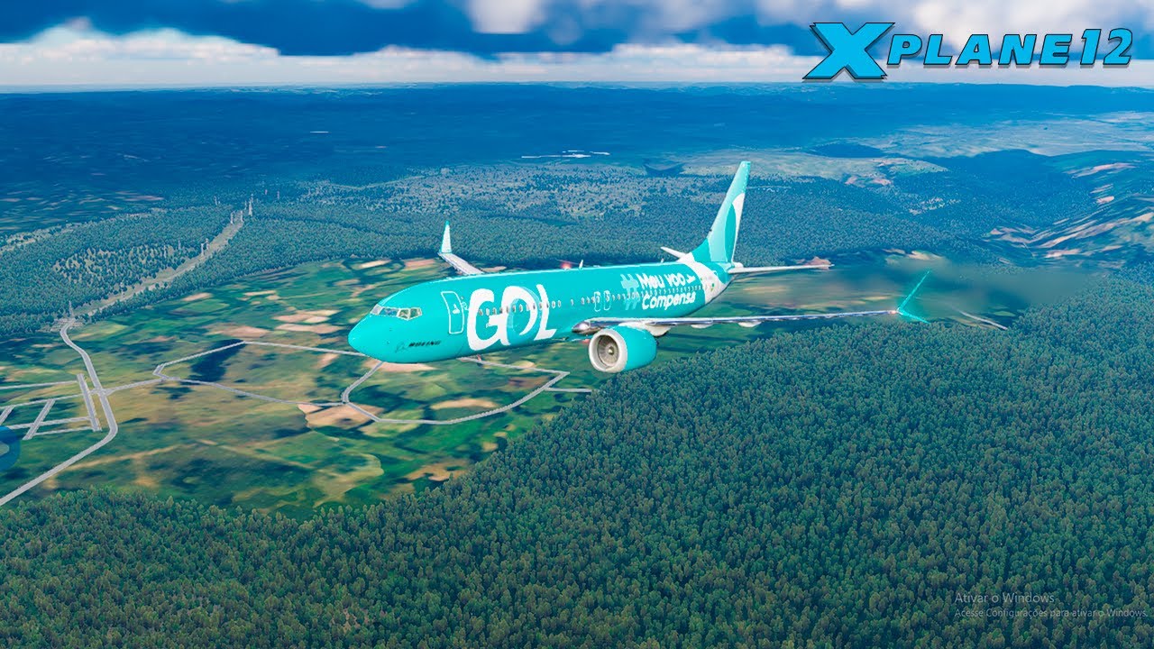 X-Plane 12 #1 Boeing 737Max 8 GOL SBCH - SBFL