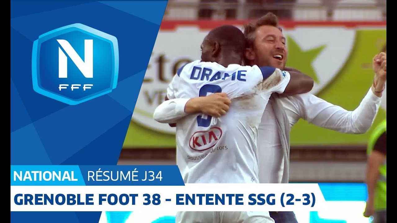 J34 : Grenoble Foot 38 - Entente SSG 2 (2-3), le r&eacute;sum&eacute; I National FFF 2018