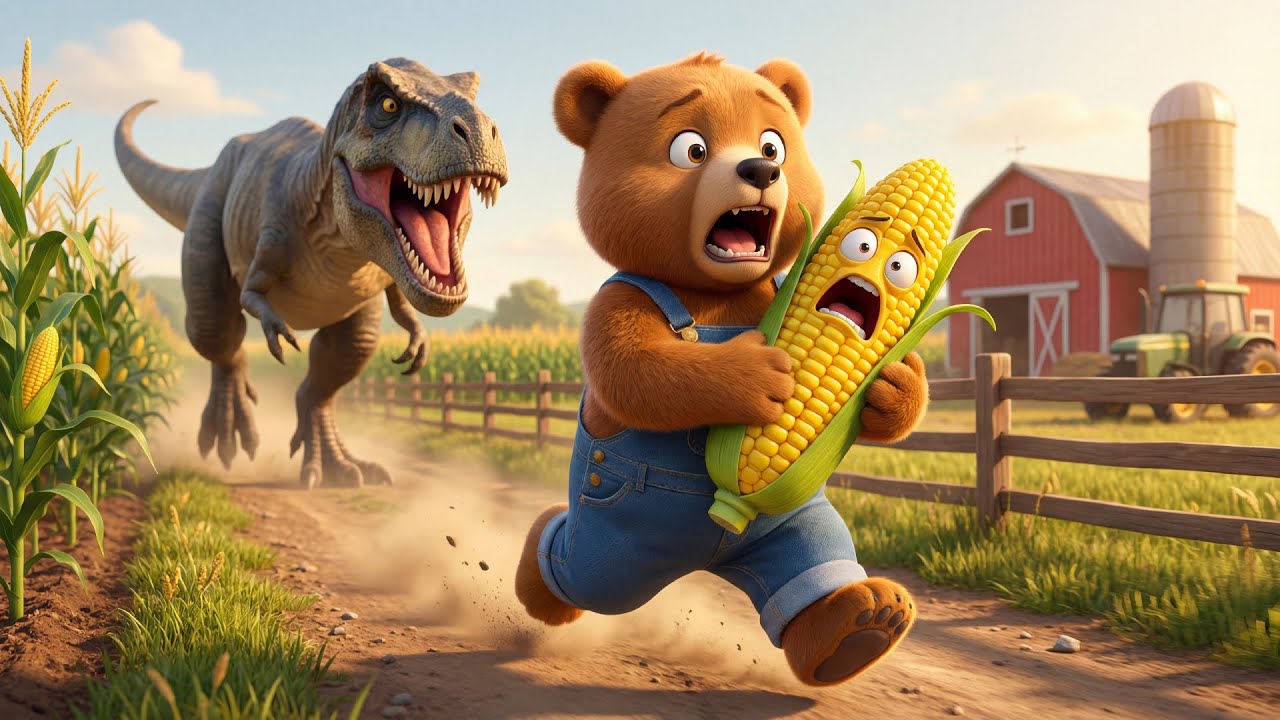 Run, Farmer Bear...The Cornfield Has Been Destroyed by Villains - Farm Work