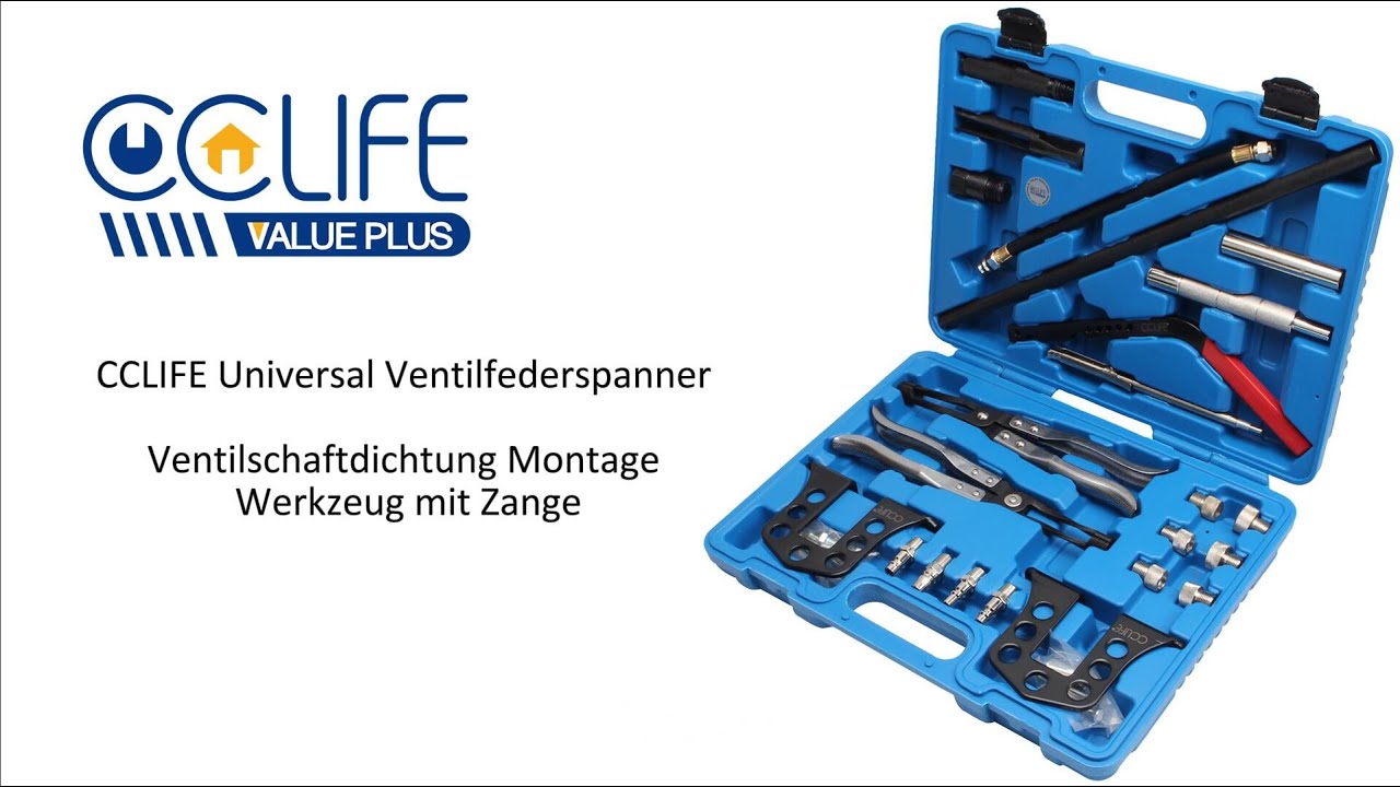 CCLIFE Universal Druckluft Ventilfederspanner