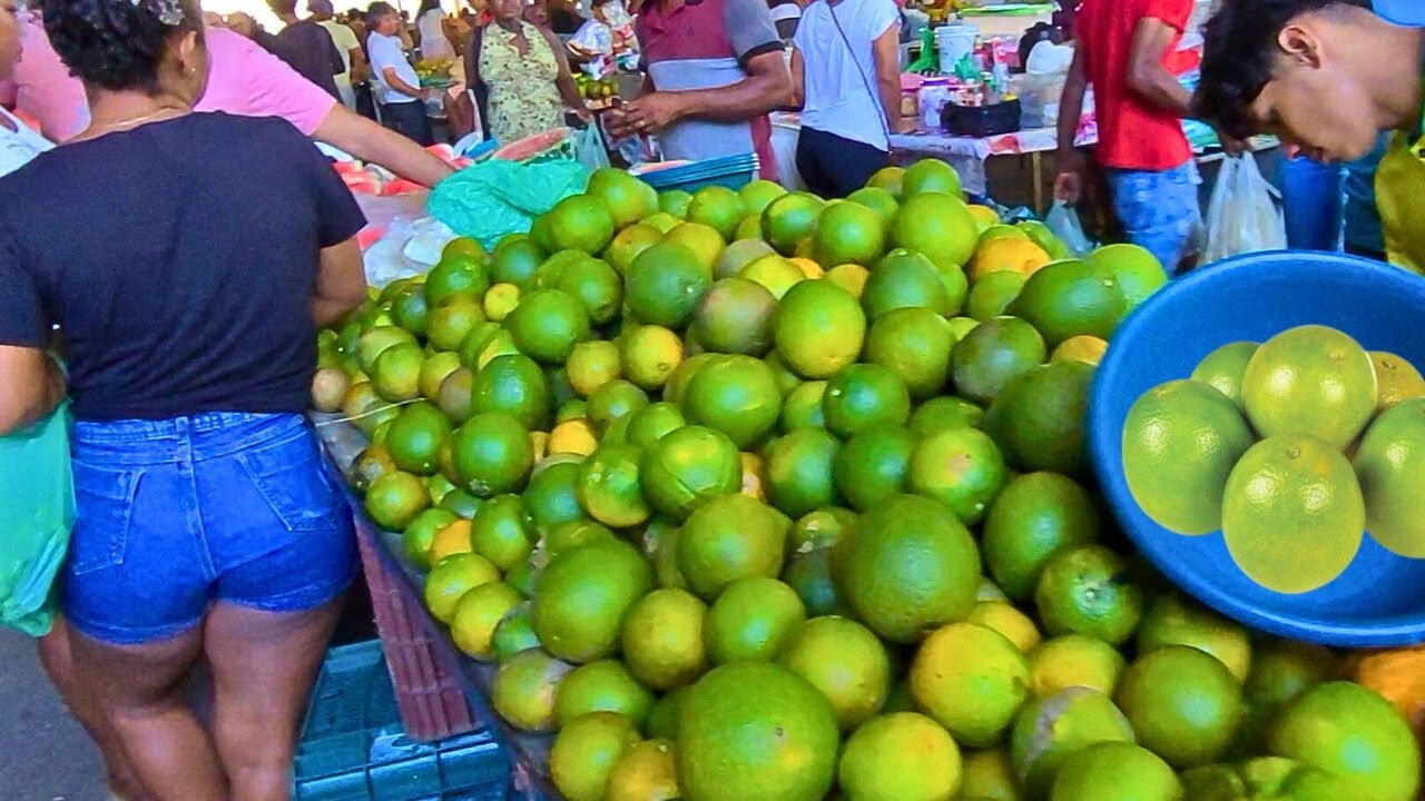 Feira e Mercado de Itaporanga d'Ajuda-Se Laranja BAIXOU de preço!