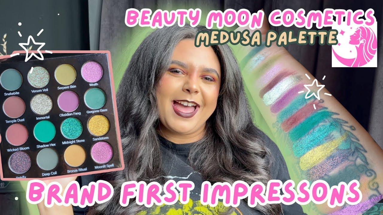 Beauty Moon Cosmetics First Impression | Medusa Palette review and swatches.