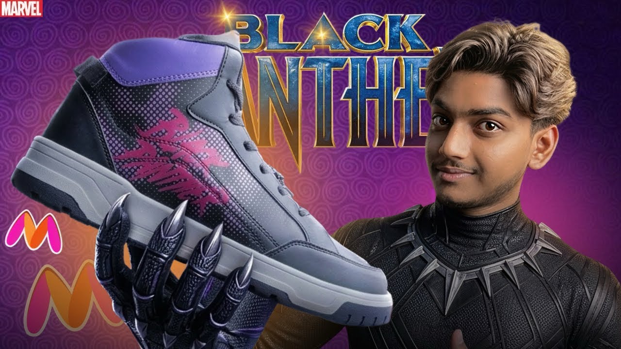 🔥I GOT BLACK PANTHER SNEAKERS || ONLY ₹X00🤩