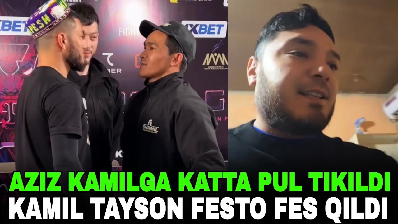 TAYSON VS KAMIL FESTO FES QILDI! KAMILGA KATTA PUL QO'YILDI YUTSA!