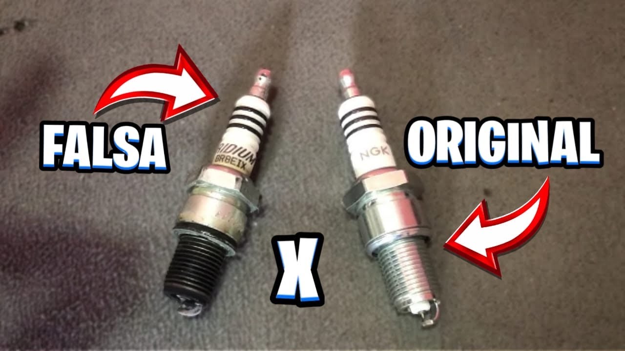 VELAS NGK IRIDIUM FALSIFICADO X ORIGINAL