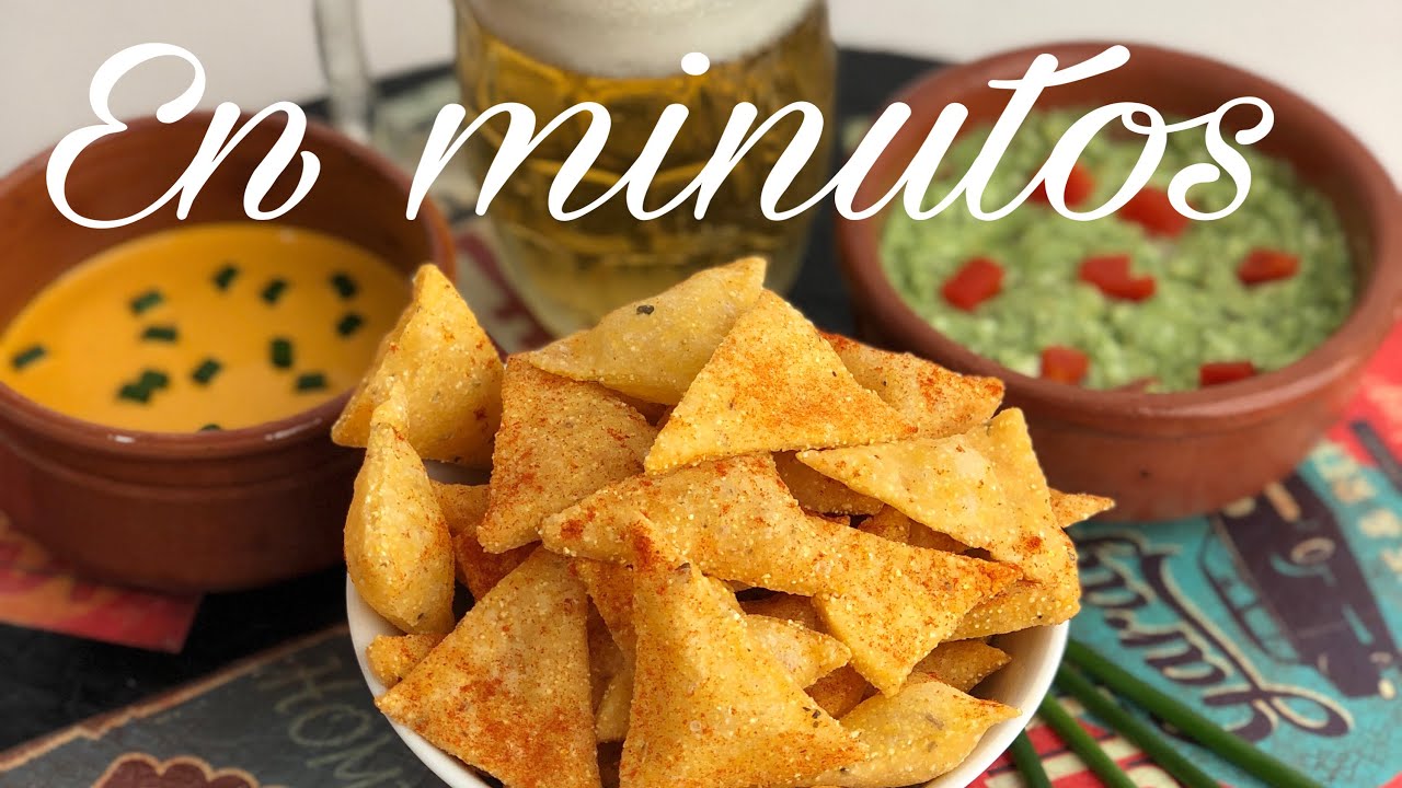 ✅como hacer nachos CASEROS 🍺super fácil con POLENta en MINUTOS 2021