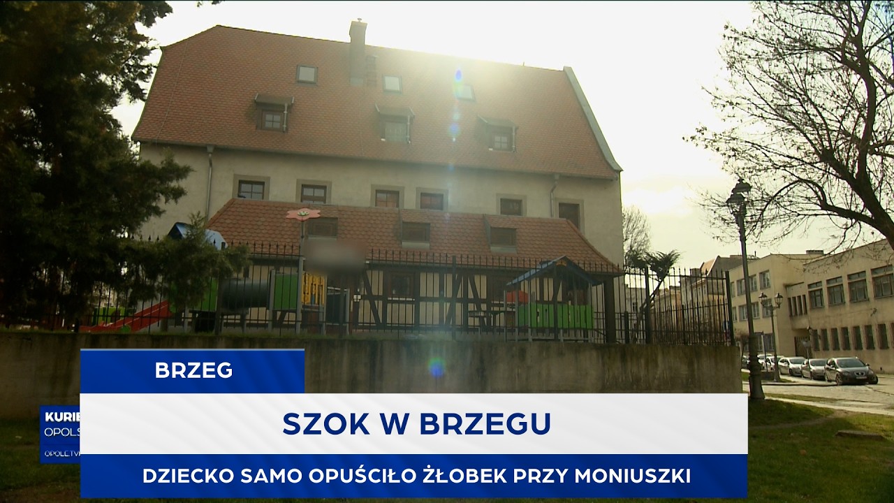 Szok w Brzegu. Dziecko samo opuściło żłobek przy Moniuszki