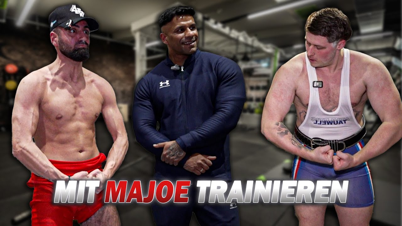100Kg BANKDRÜCKEN geht schief MIT MAJOE (Bodybuilding training) 