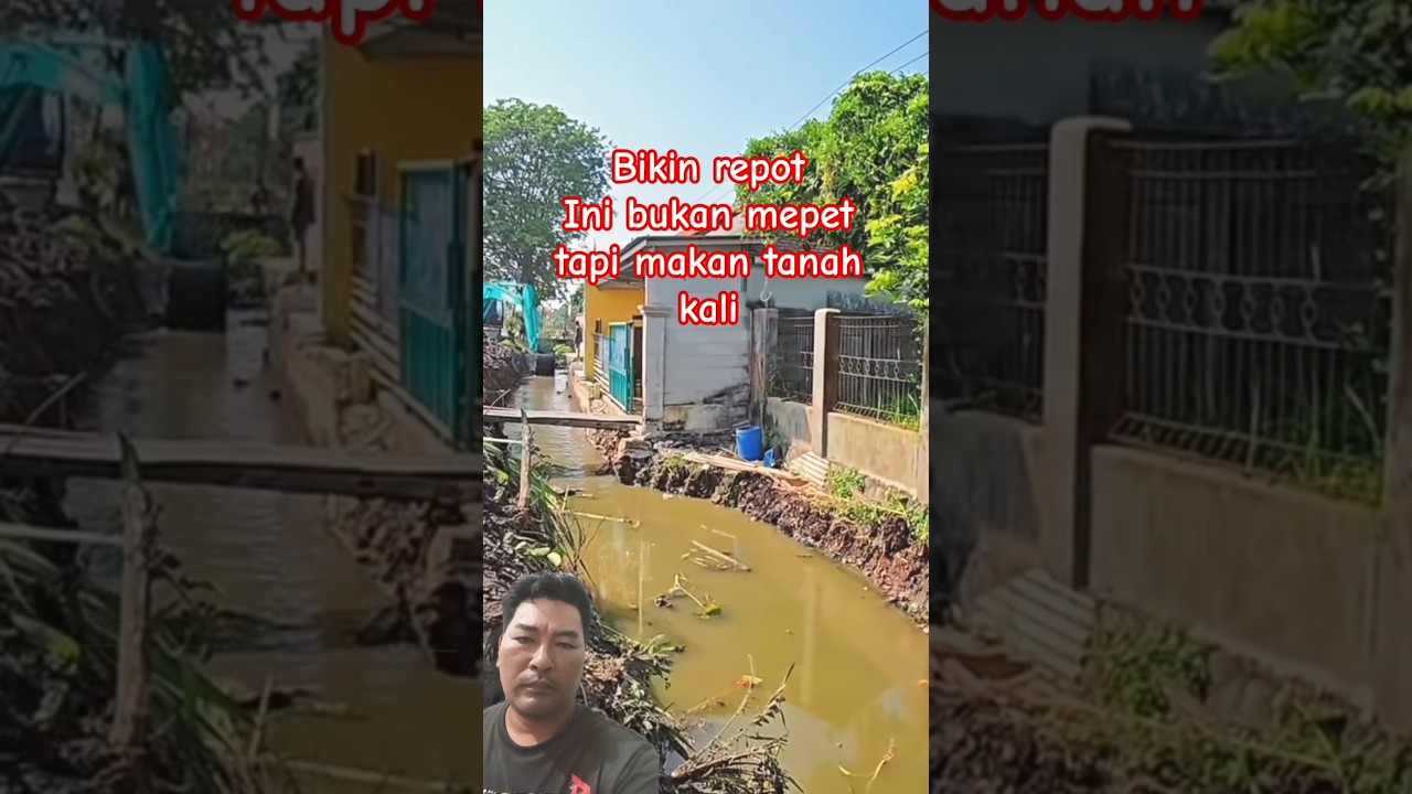 normalisasi kali apur, bangunan makan tanah kali ,bikin repot #normalisasisungai #feedshorts #kdm