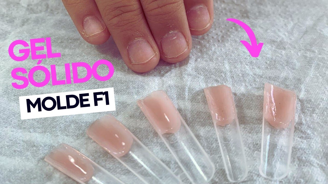 PASSO A PASSO gel sólido no molde f1 para iniciantes ✨🫰🚀