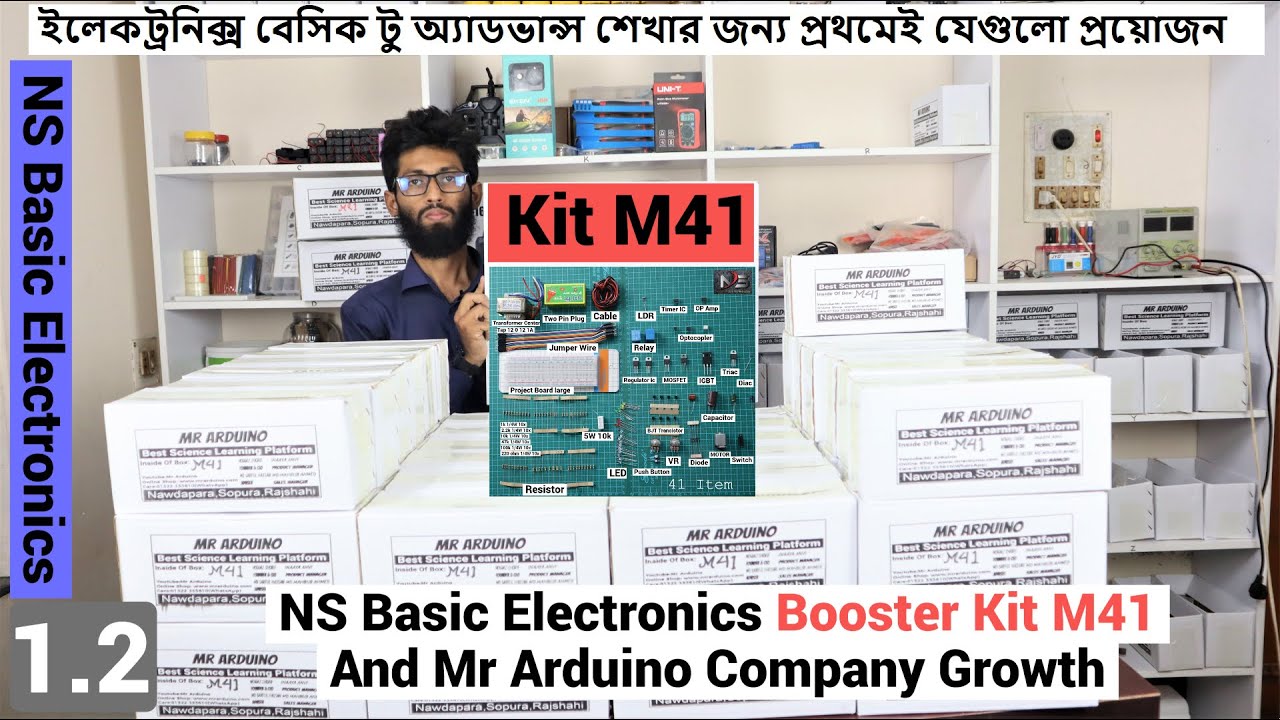 NS Basic Electronics Booster Kit M41  And Mr Arduino Company Growth | NS Basic Electronics 1.2
