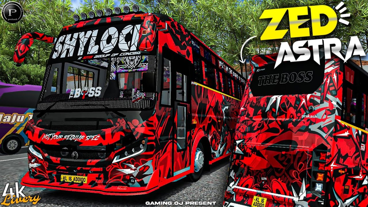 Bussid New Zed Astra ( SHYLOCK | THEBOSS ) 4K LIVERY For Bus Simulator Indonesia
