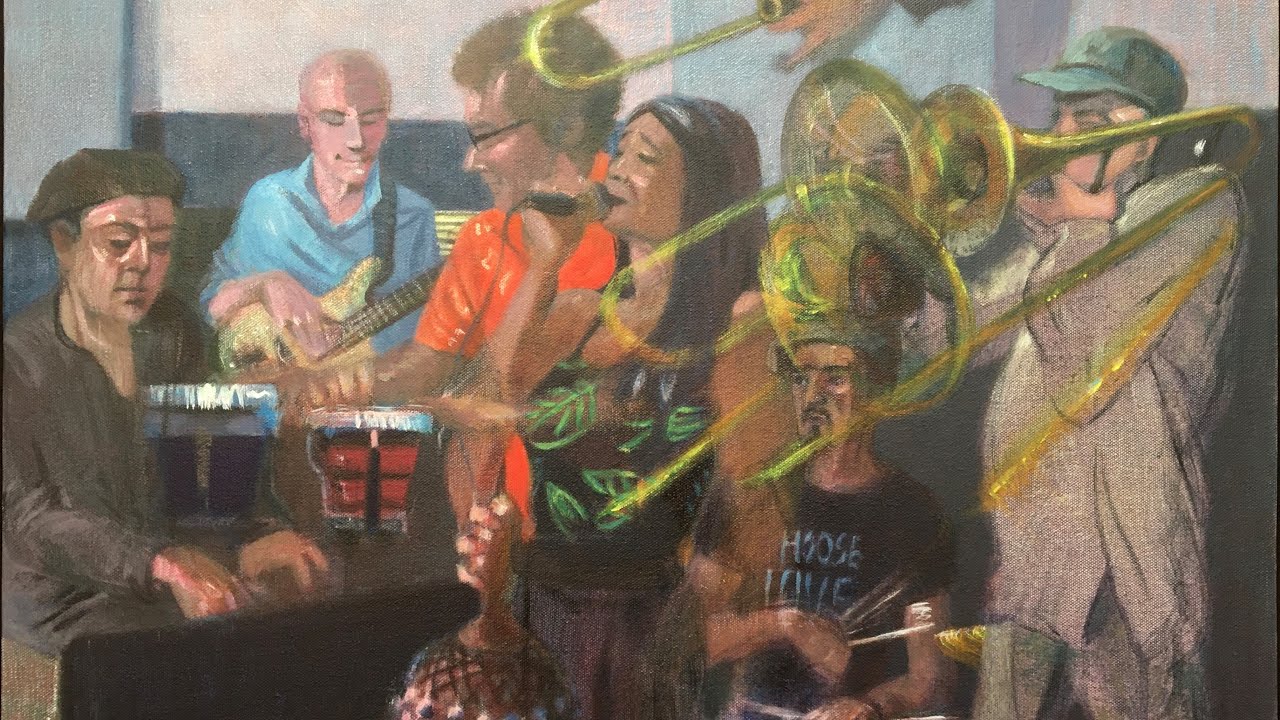 Artist Videos - Tour of exhibition at Jazzlive at the Crypt with Hamley Jenkins