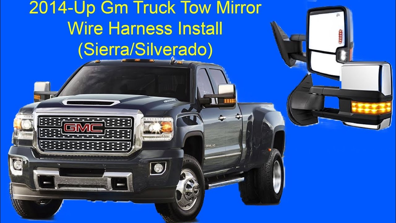 Sierra Silverado Tow Mirror OEM Wire Harness Install 2014-Up