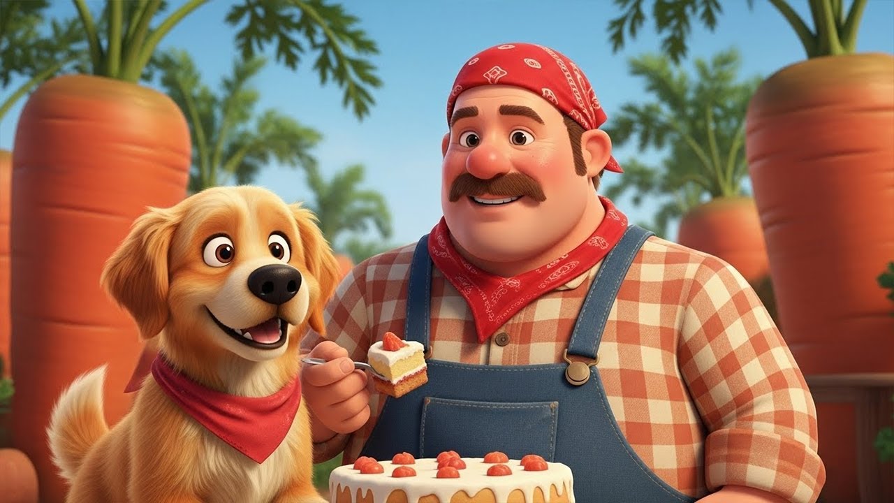 Farmer, Dog, Carrots & Eggs The Secret to Our Amazing Cake! | Educational Nursery Rhymes