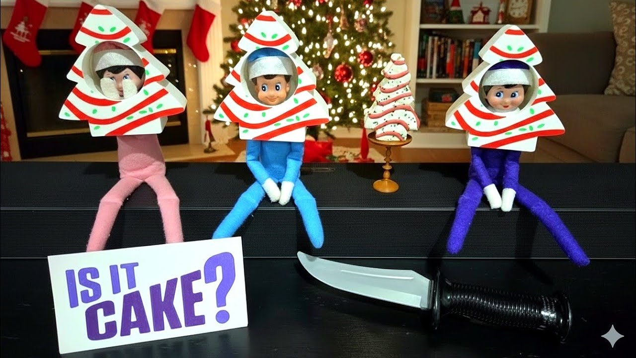 Elf on the Shelf Is It Cake Challenge?!?! Day 21