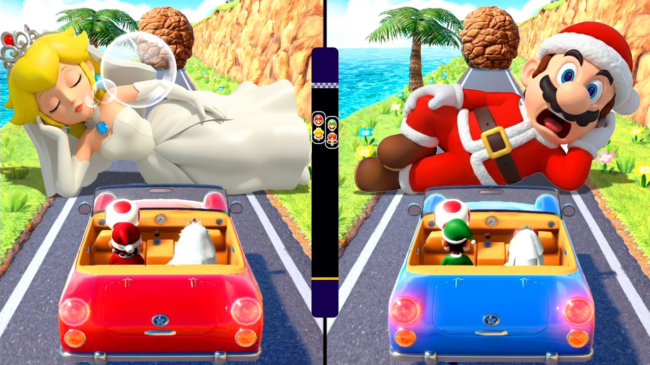 【マリオパーティシリーズ】ラッキーチームバトル ピーチチーム VS デイジーチーム | Mario Switch