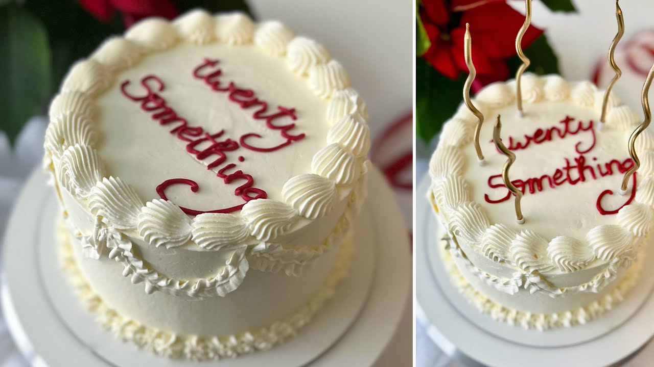 LAMBETH CAKE💞 OLASZ vajkrém kibeszélő😀 - vajkrémes díszítés, felirat - BebePiskóta
