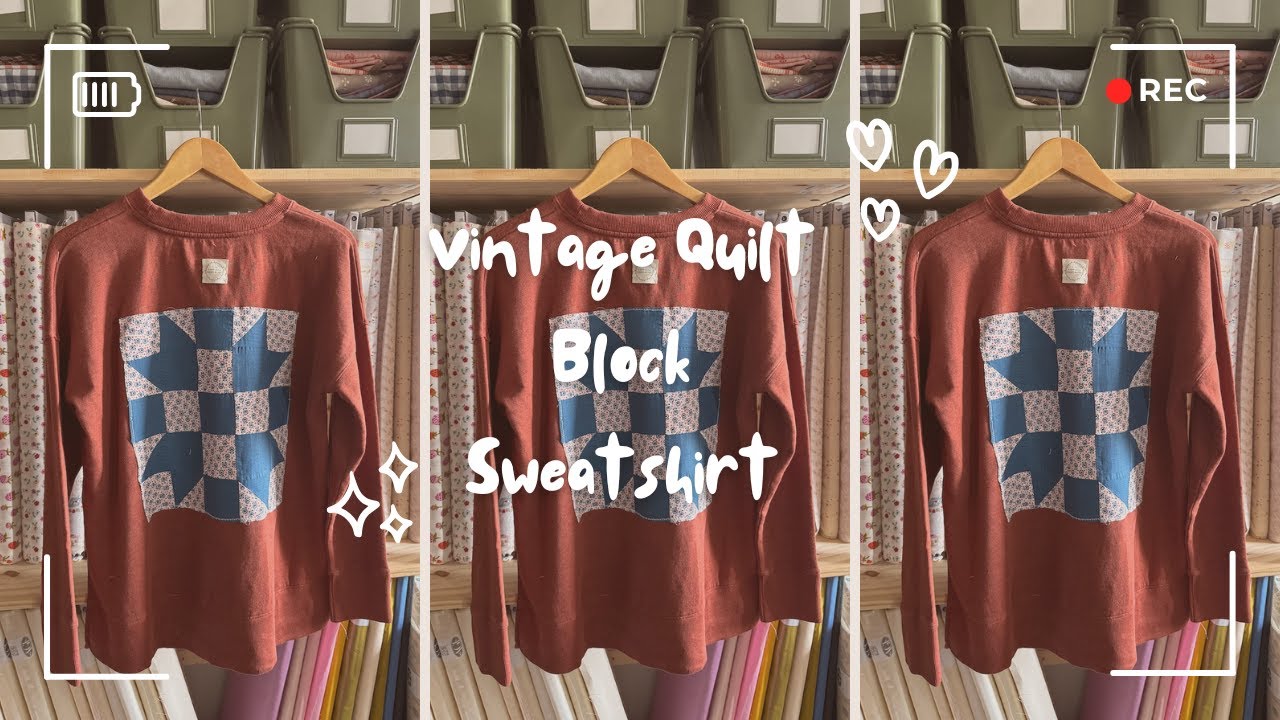 Vintage Quilt Block Sweatshirt