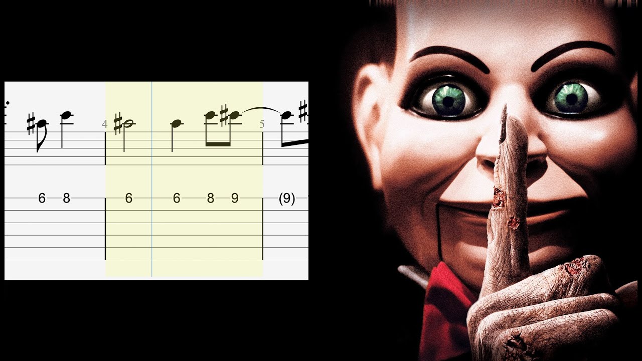 DEAD SILENCE THEME SONG (Guitar Tutorial) Tabs With Sheets