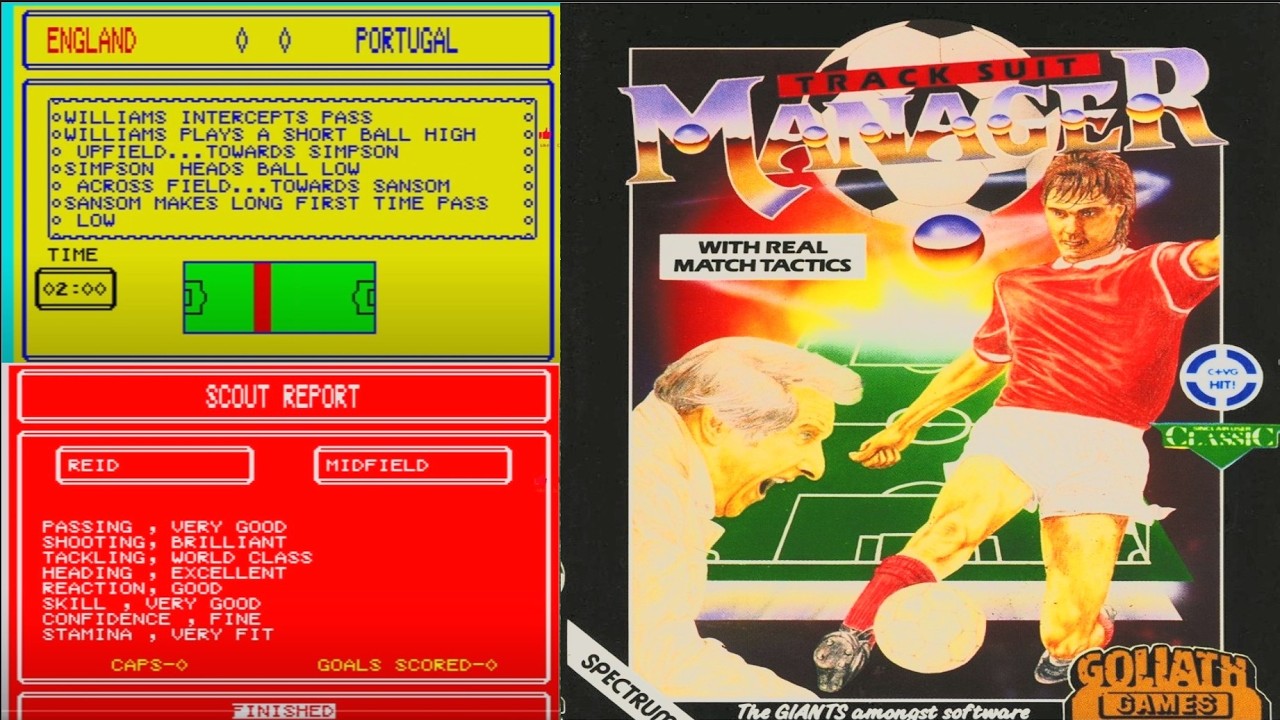 Retro Gaming Ep 13: Tracksuit Manager  (ZX Spectrum 48k 1988)