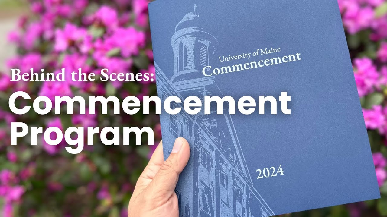 Crafting UMaine's Commencement Program | An Inside Look at University of Maine's Printing Services