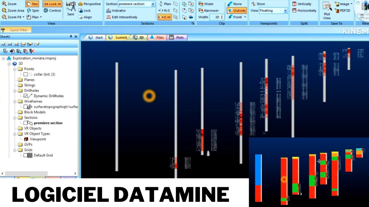 logiciel datamine Les manipulations de bases