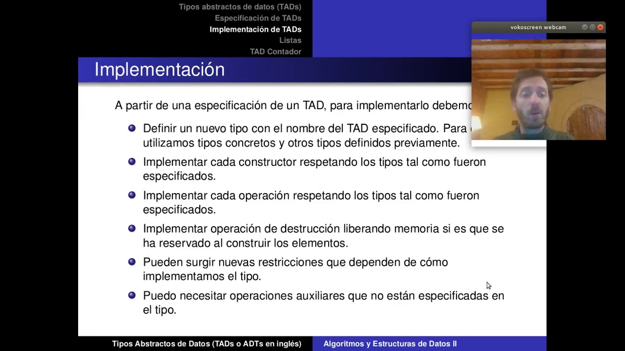 Tipos Abstractos de Datos: el TAD Lista - parte 1
