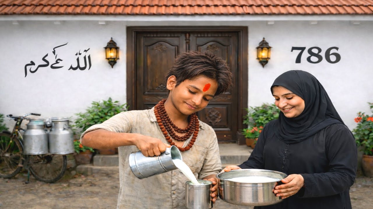 गरीब हिंदू लड़का रोज दूध देता था मुस्लिम घर… महिला ने एक दिन जो किया, इंसानियत झुक गई|