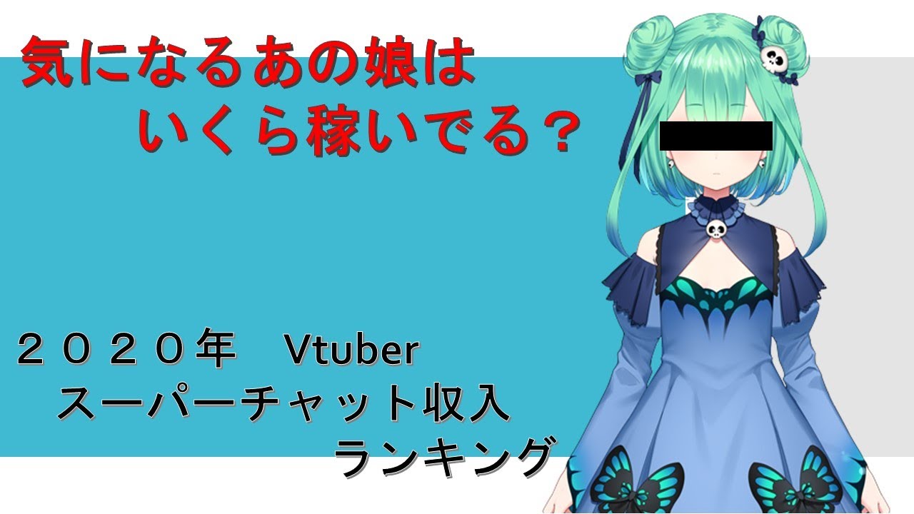 2020年　Vチューバ―　スパチャランキング　TOP10