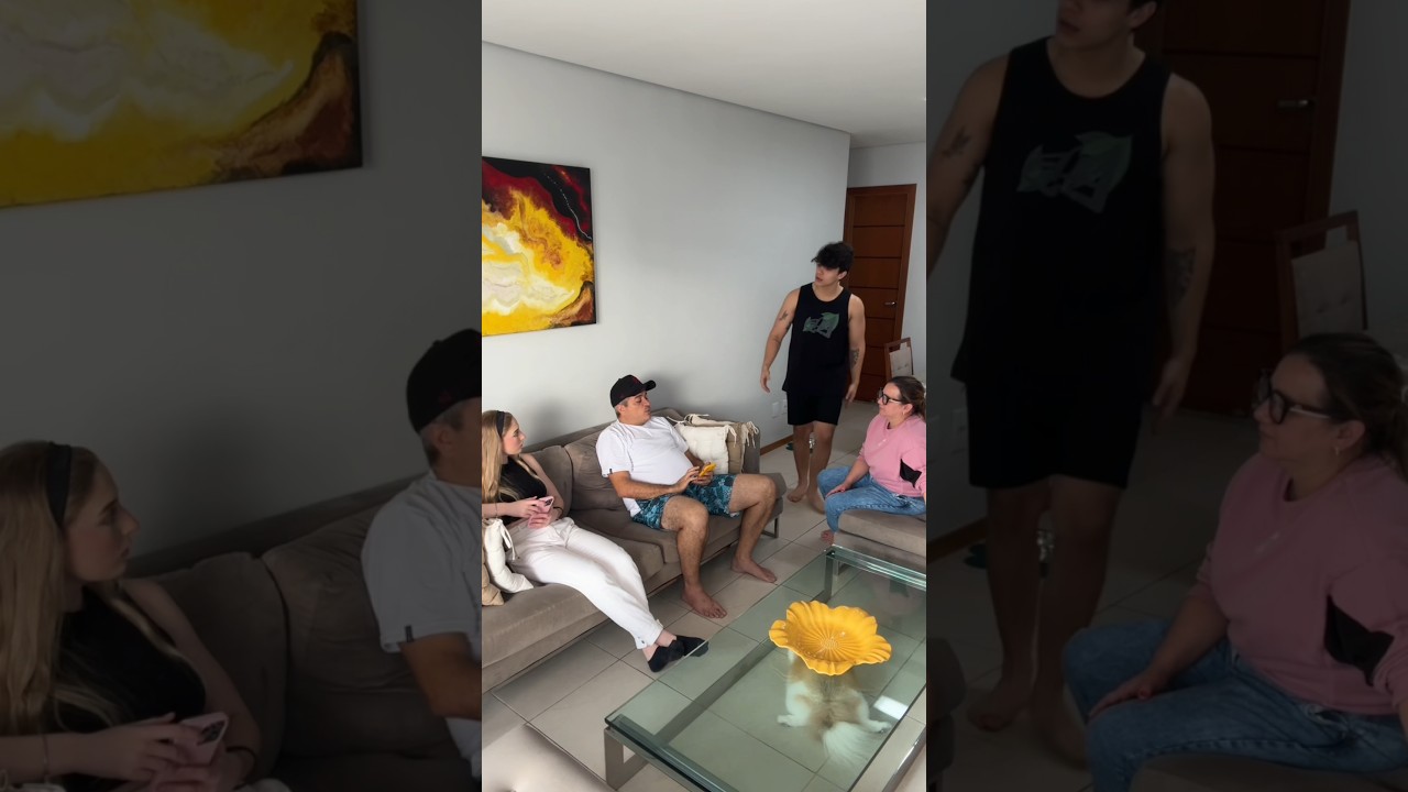 MINHA NAMORADA APARECEU ROXA EM CASA *testando meu pai*  😱😱😱 #shorts