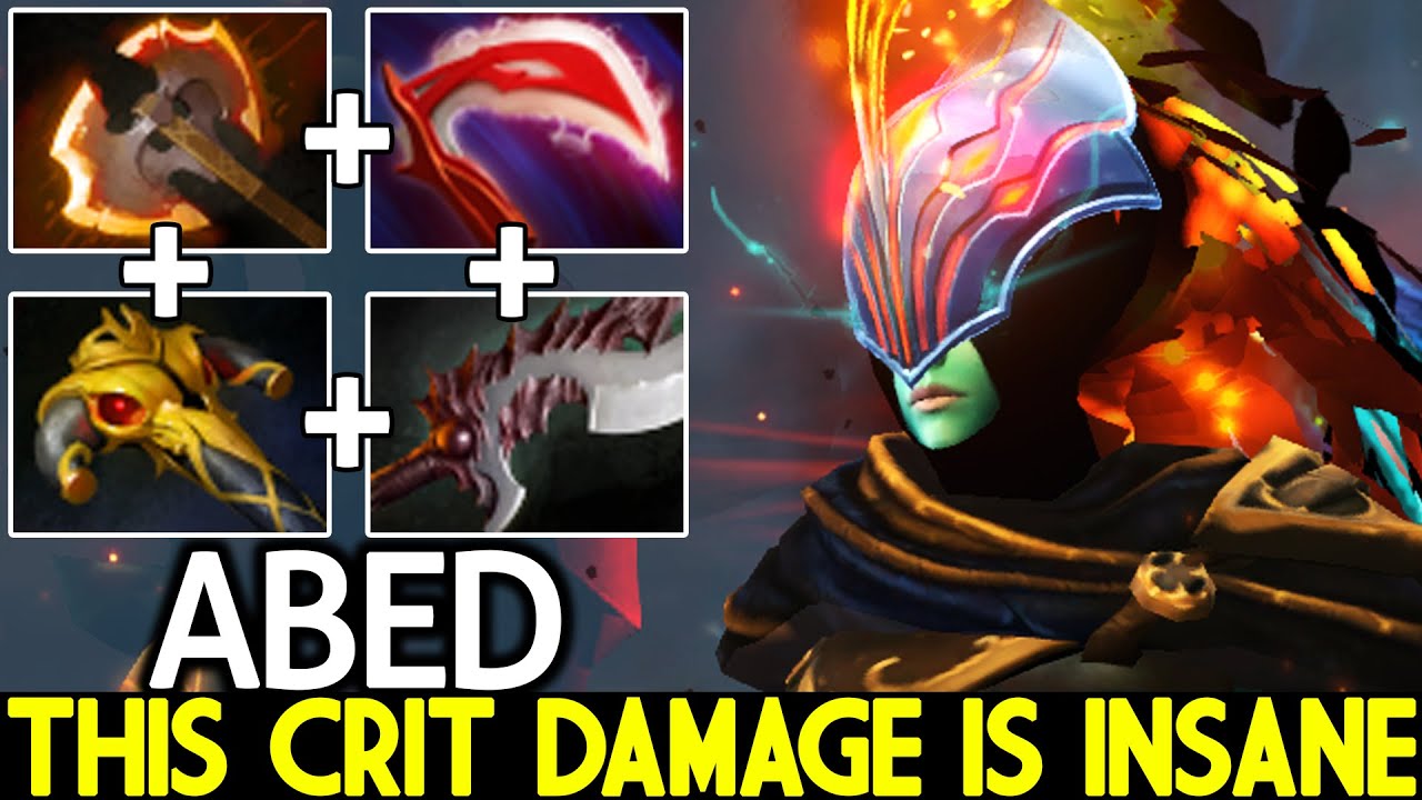 ABED [Phantom Assassin] This Crit Damage is Insane Late Game Boss Dota 2