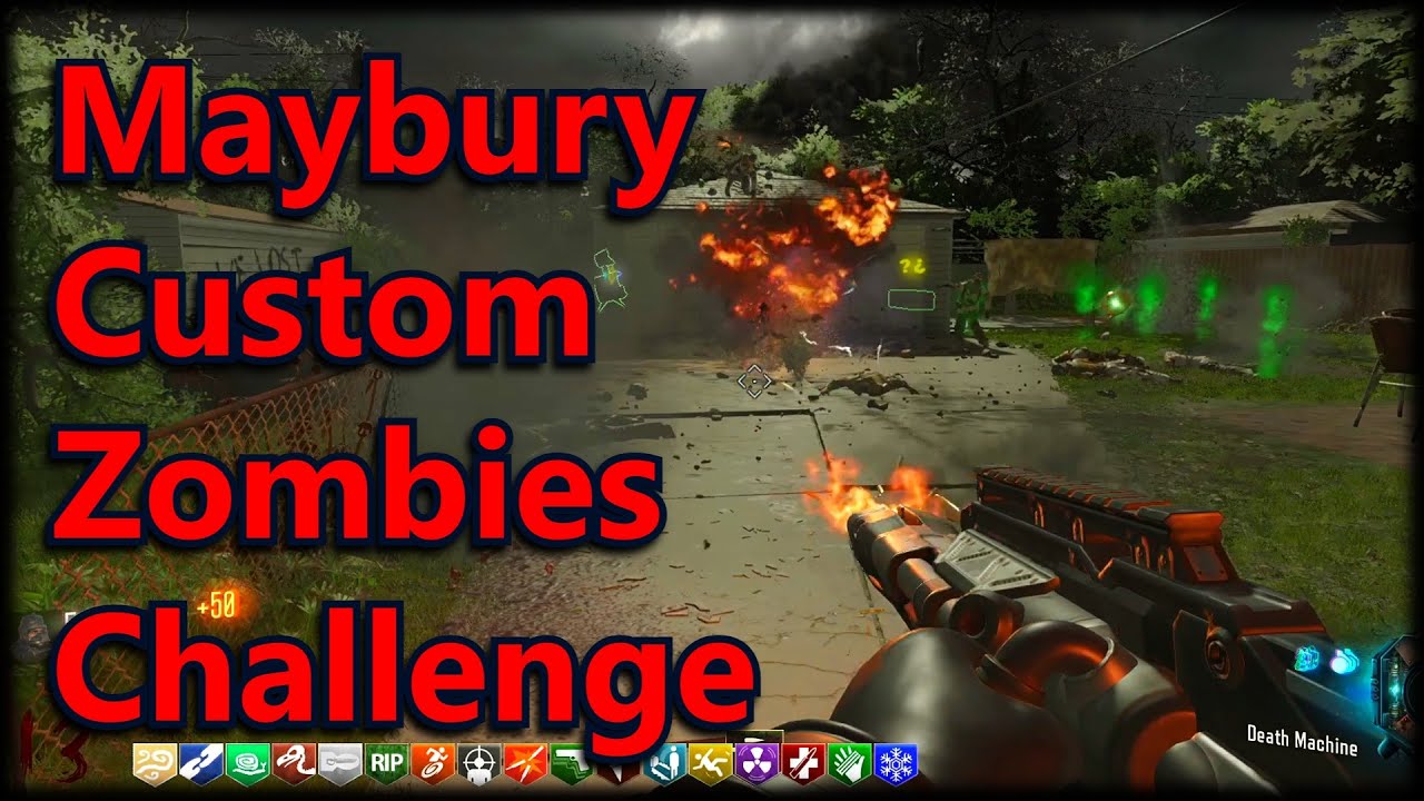 2021 BO3 Custom Zombies! 21 Harsh Rounds For 2021 :D BO3 Maybury Survival Custom Zombies Challenge
