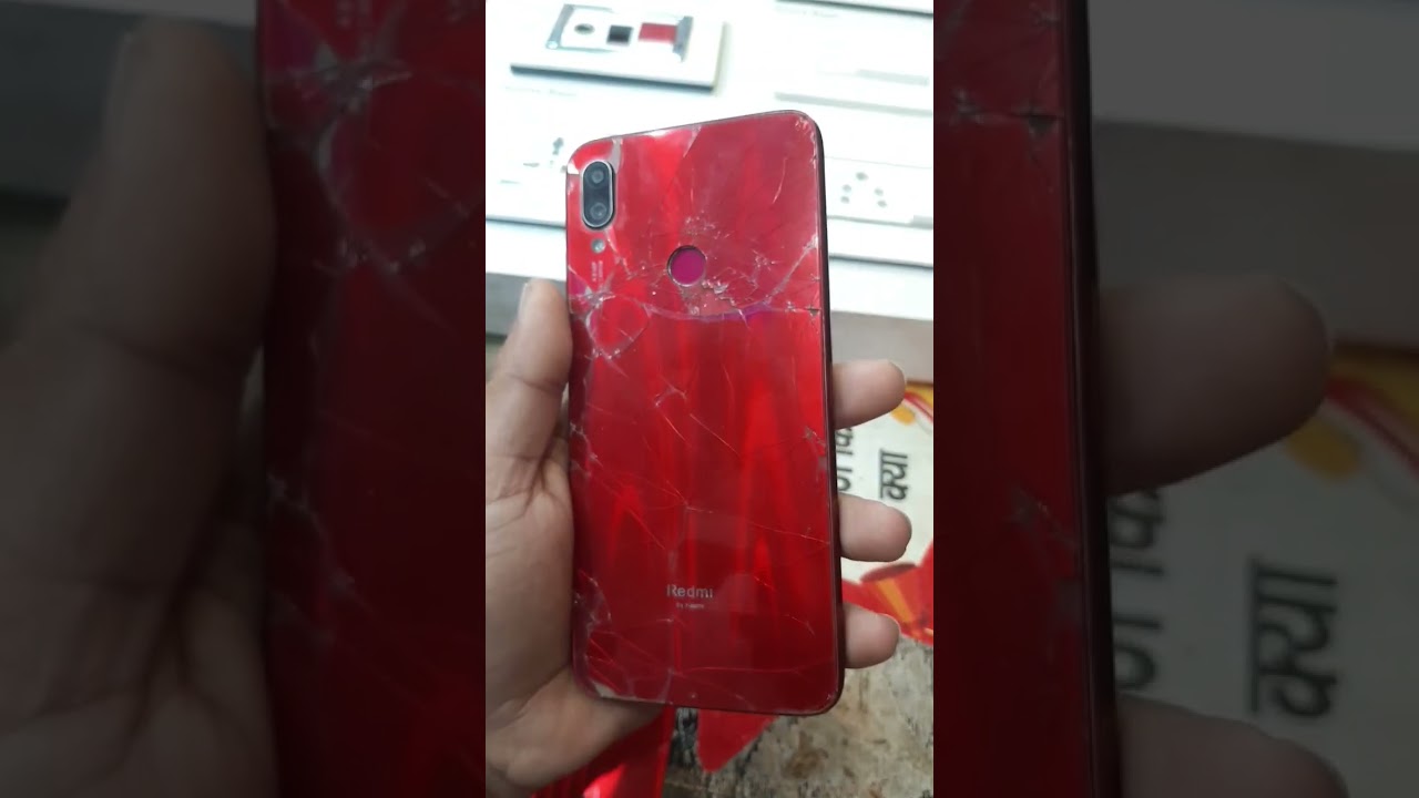 Redmi  note 7 back glass change Shiwani complex main road tapkara
