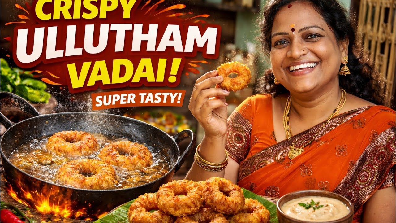  உளுத்த வடை மொறு மொறுன்னு கிரிப்ஸியா உளுத்தம் வடை