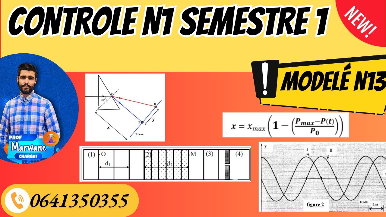 Contrôle N1 semestre 1 physique Chimie -2 BAC SM-Complet