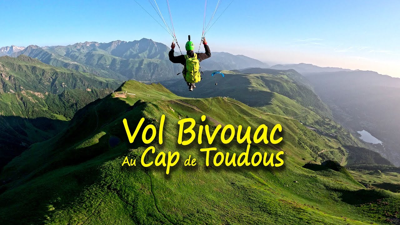 Vol bivouac au Cap de Toudous #parapente #montagne #bivouac