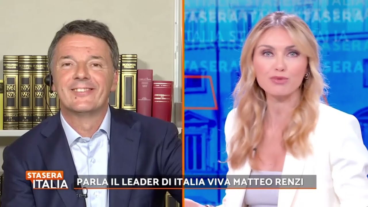 Matteo Renzi ospite a Stasera Italia Weekend | 18/05/2024