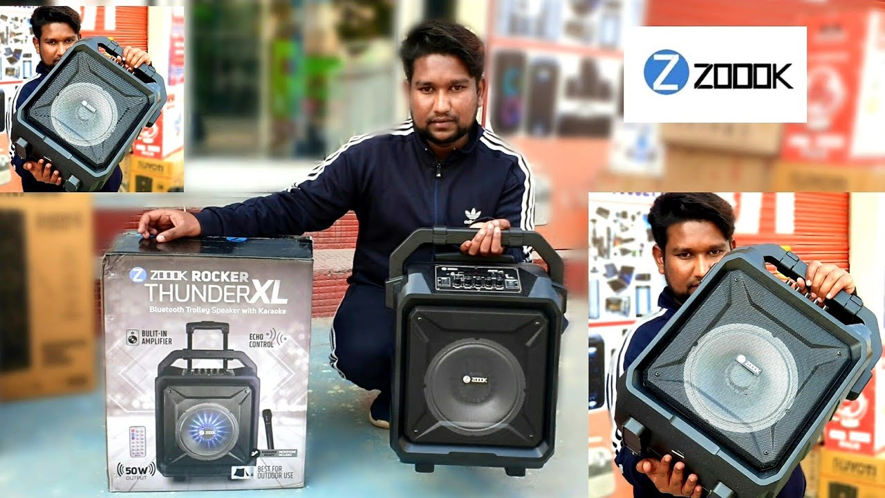 ZOOOK ROCKER THUNDER XL ⚡UNBOXING/REVIEW⚡50watts WITH Wireless MIC FOR KARAOKE