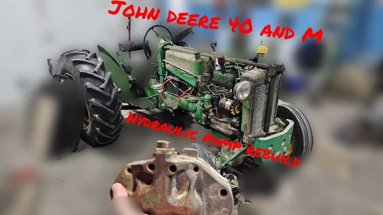Rebuilding a John deere 40/M hydraulic pump